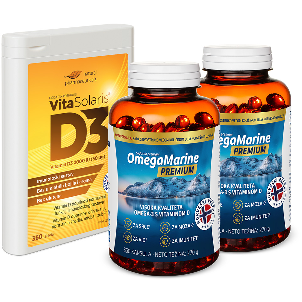 OmegaMarine™ Premium i VitaSolaris® D3 — standardna ponuda